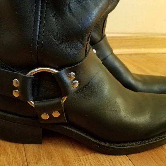 Frye Harness Boots - Black - Gently Used - Picture 3 of 8